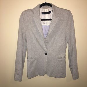 Gray business casual blazer